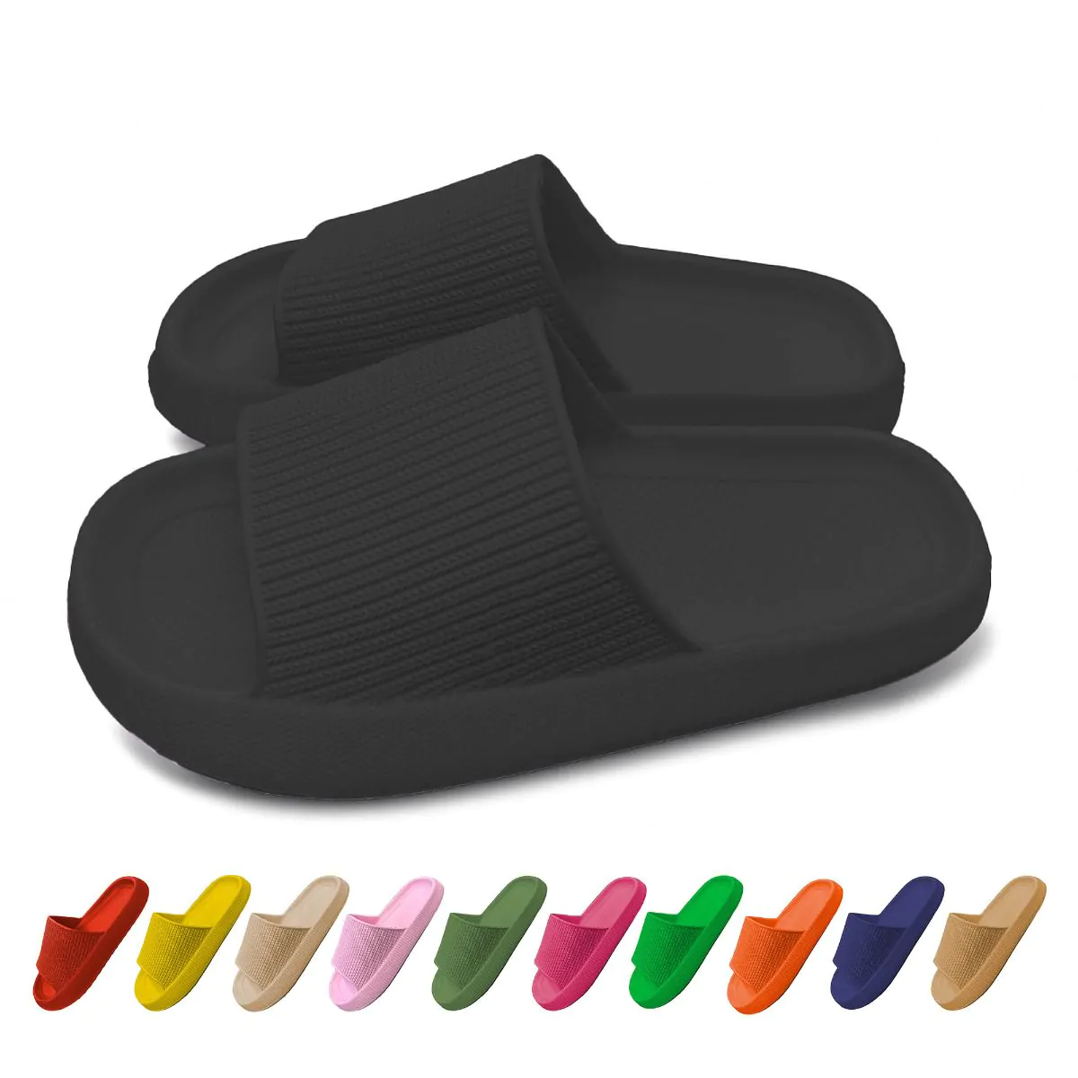 Orthopedische Zomer Badslippers (Zwart)