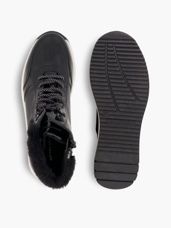 TOM TAILOR Hoher Sneaker Schwarz