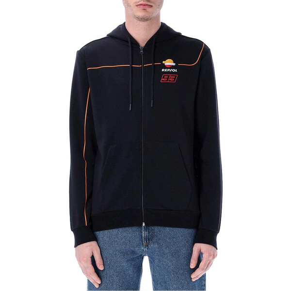 marc marquez - Sweat zippé à capuche Dual 93 Repsol Bleu