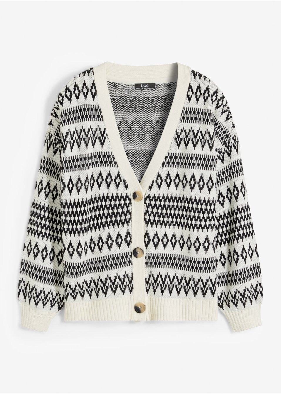 Gilet norvégien en maille avec boutons