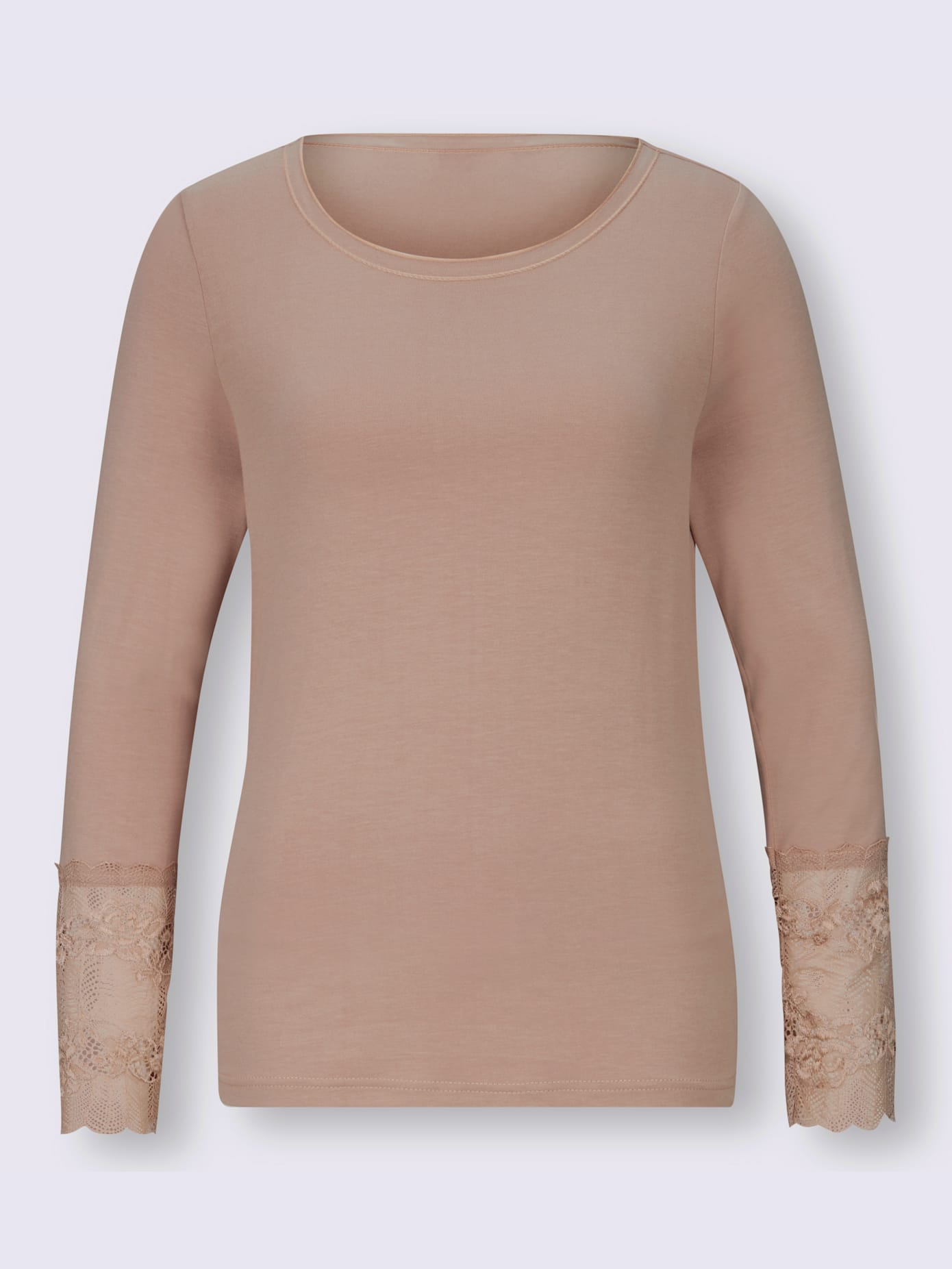 T-shirt dentelle aux manches