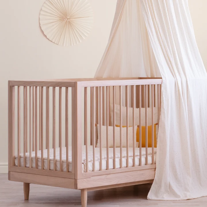 Nobodinoz - Pure Babybett, 70 x 140 cm, Eiche