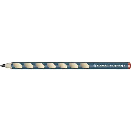 Ergonomischer Dreikant-Bleistift für Rechtshänder - STABILO EASYgraph in petrol - Einzelstift - Härtegrad B