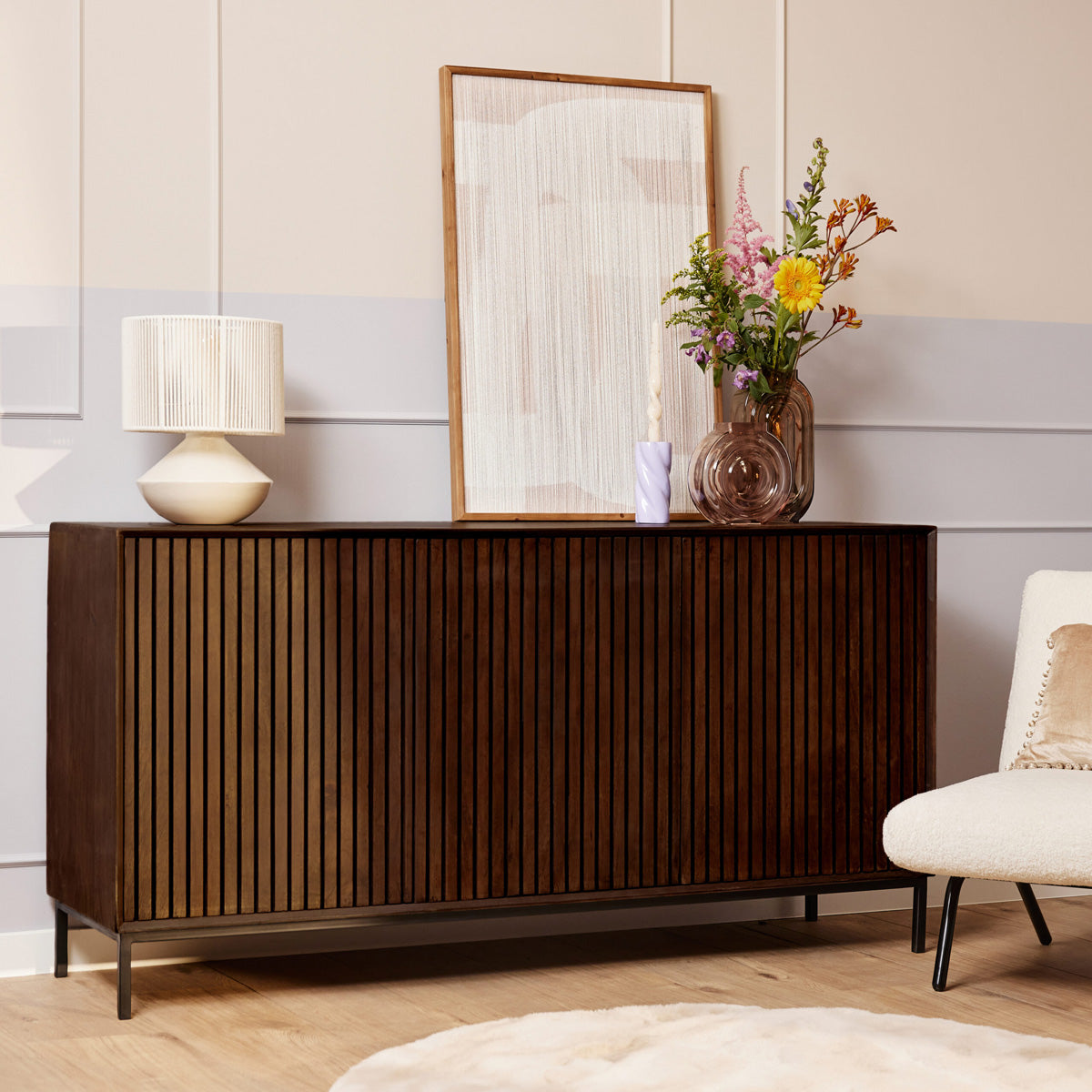 StarFurn - Dressoir Bruin Hout - 165x45x85cm - Madison
