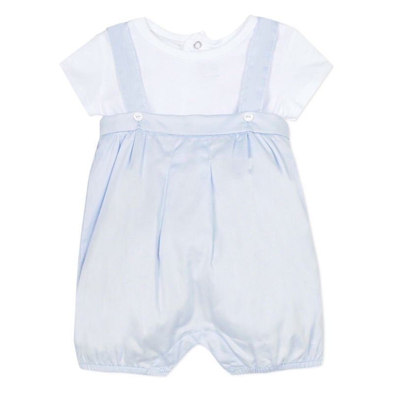 Ensemble salopette en satin bleue naissance Absorba Aucune nuance
