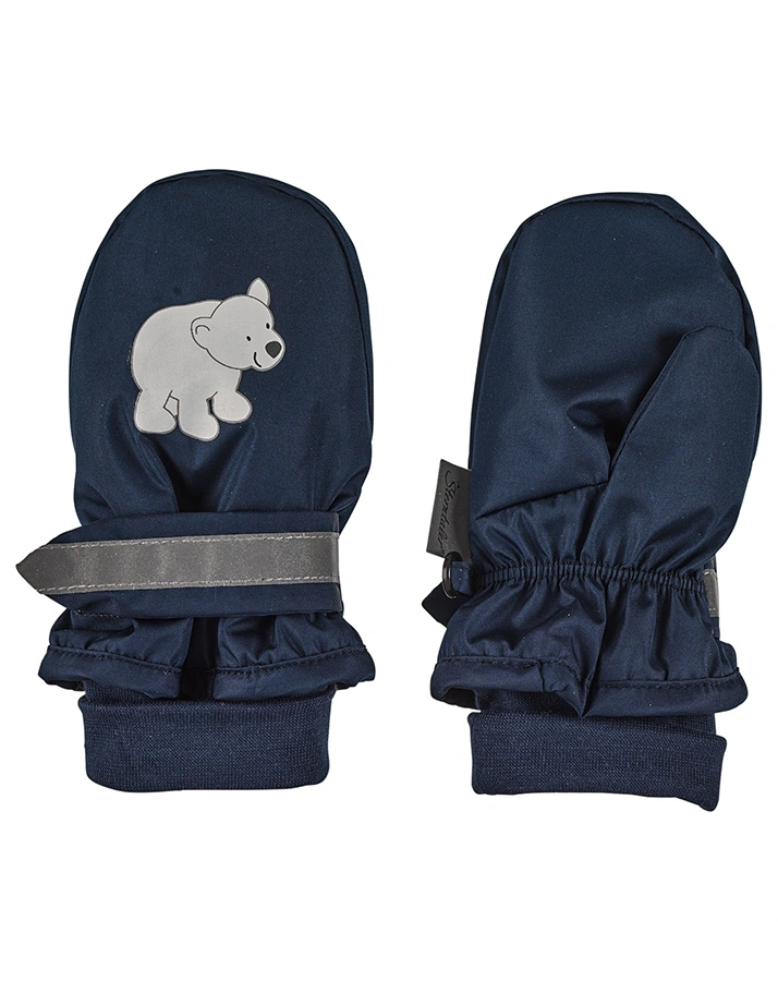 Fäustlinge EISBÄR mit Reflektor in marine