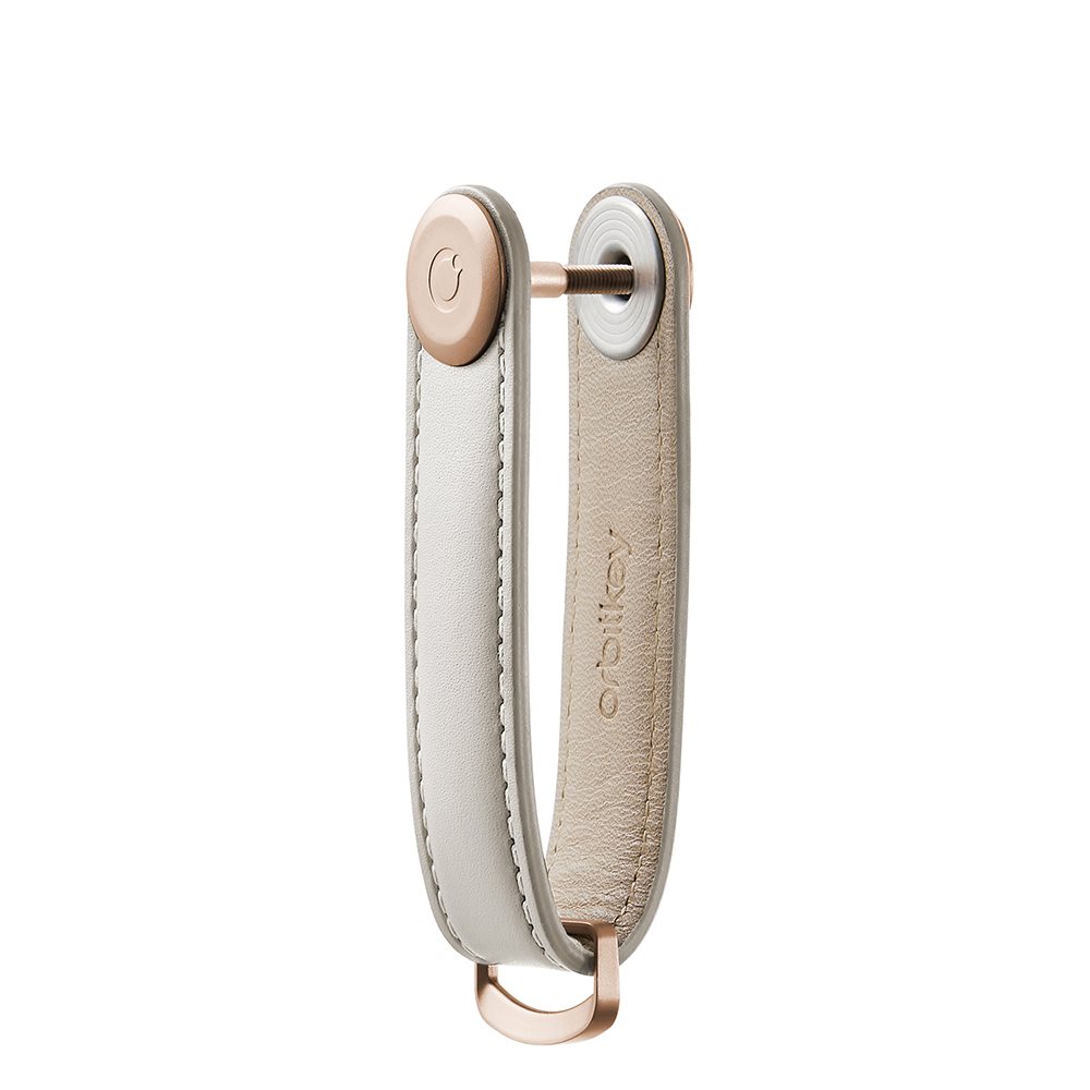 Orbitkey Premium Leather 2.0 Keyholder stone / grey