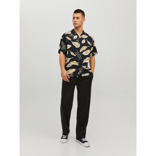 Jack&Jones Resort Kortærmet Skjorte, Sort, XXL