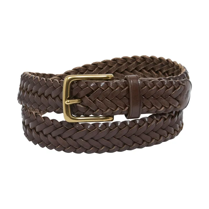 Dragon Diffusion Ceinture Tressée 3 cm | Marron