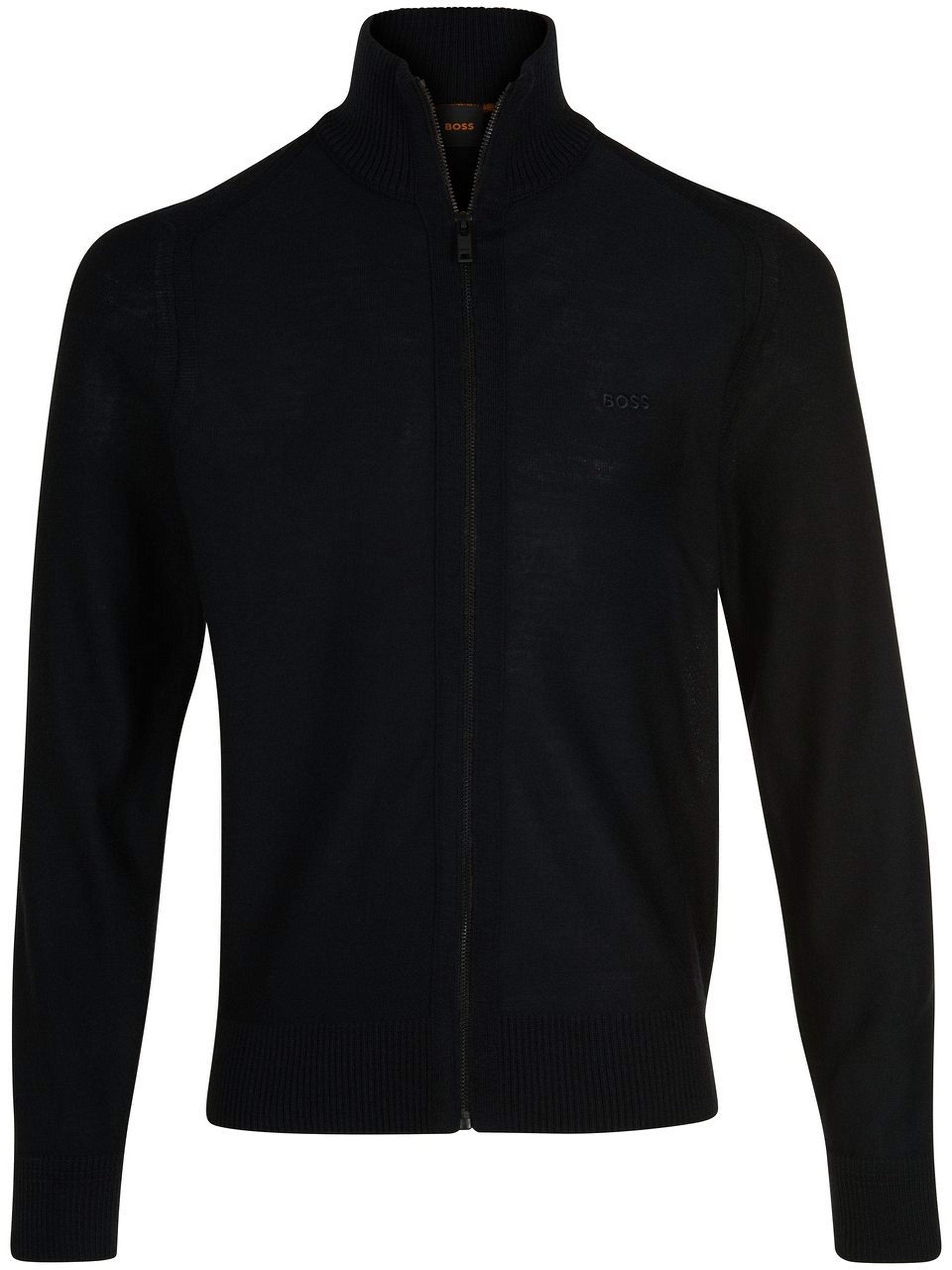 Strickjacke mit Stehkragen