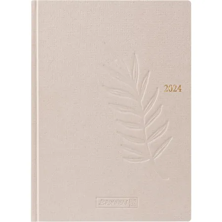 BRUNNEN Taschenkalender Hanf 2024 10x14cm 1S/1T