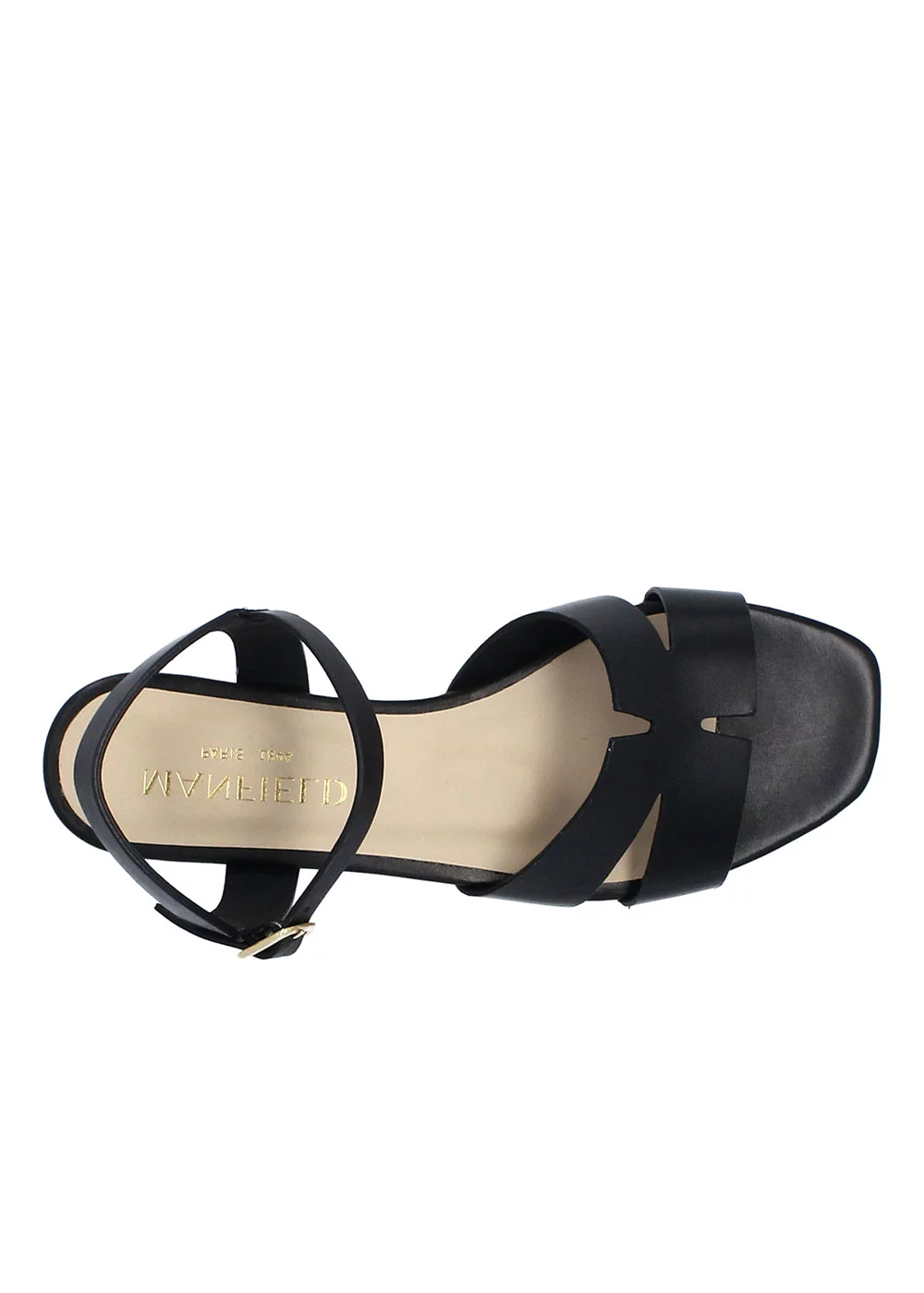 SANDALE SLOUGH CUIR NOIR