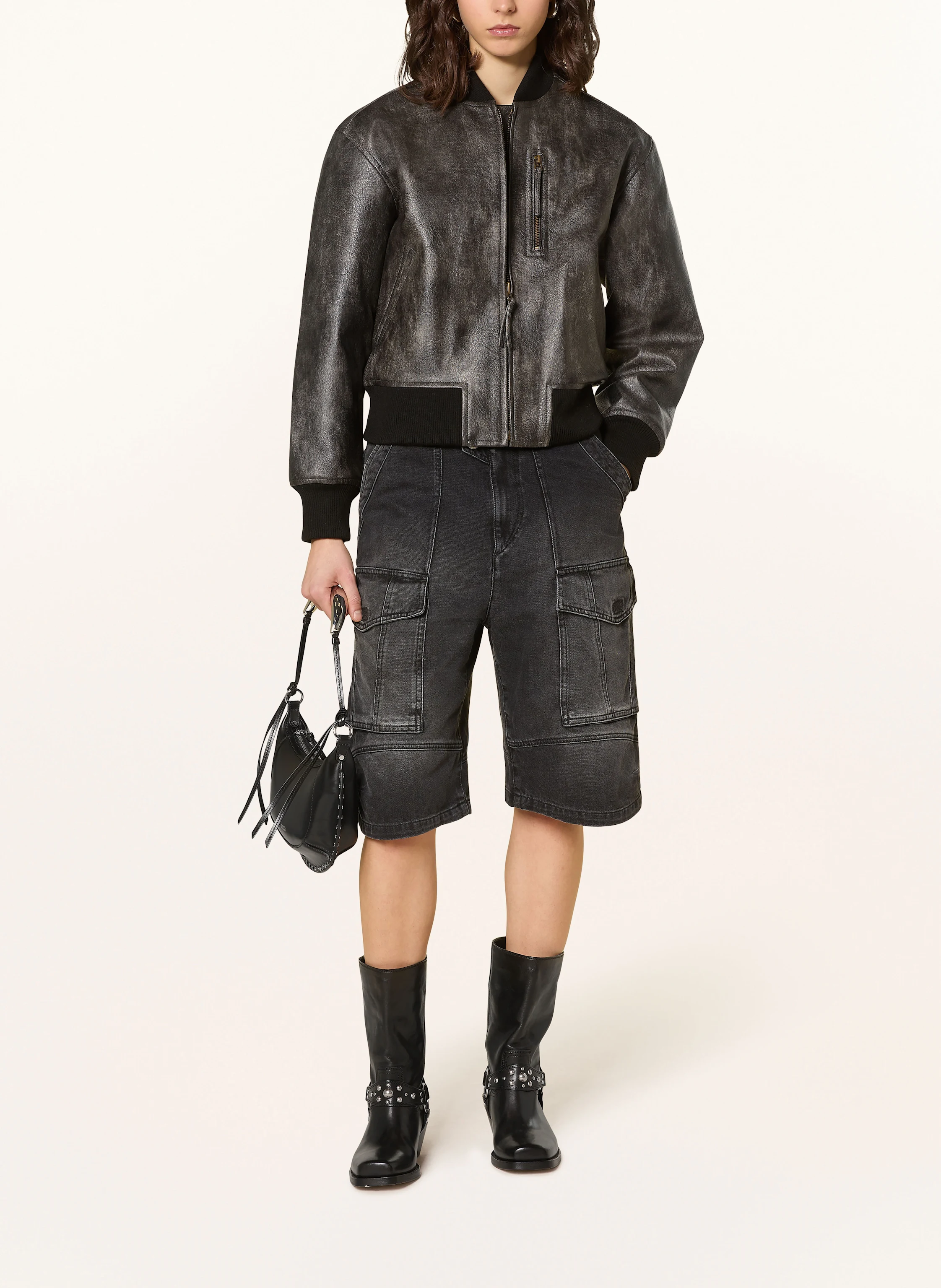 MARANT ÉTOILE Jacke CRISLEY in Lederoptik