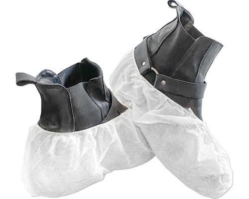 Witte overschoenen, 10 paar, maten 39-46
