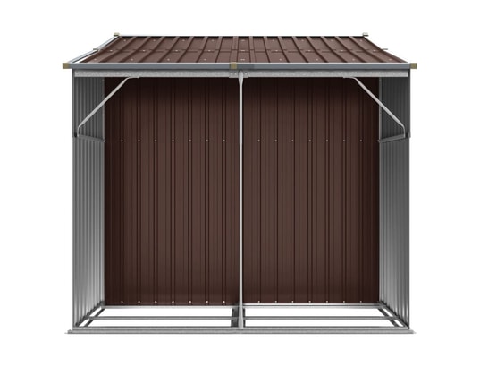 VIDAXL - Abri de jardin marron 277x192,5x179 cm acier galvanisé
