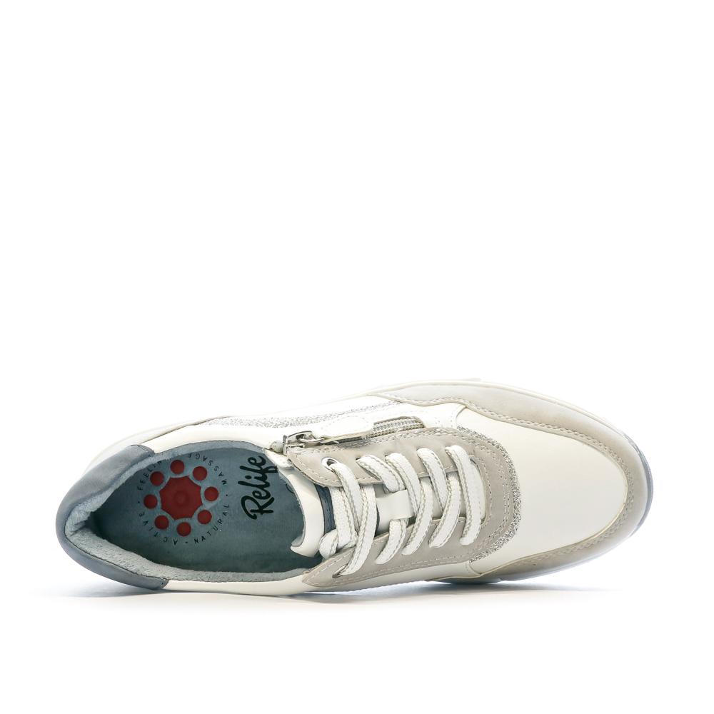 Relife Baskets Blanc/Gris Femme RELIFE Lyzame