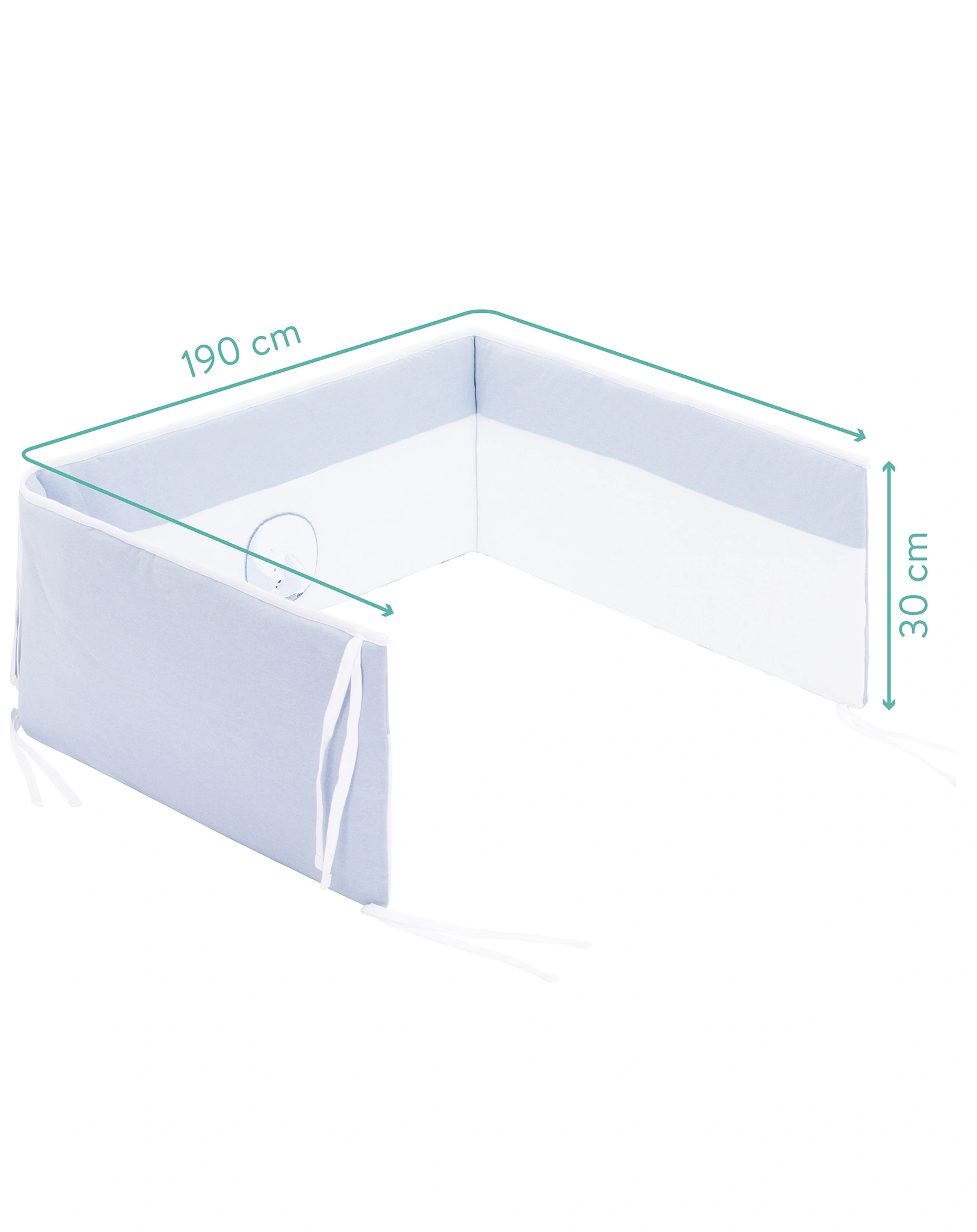 Nestchen BASIC - EISBÄR (190x30) in hellblau