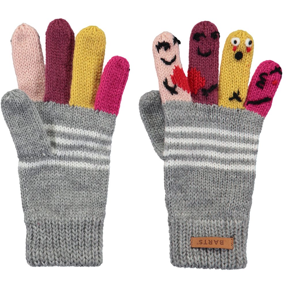 Barts Puppet Fingerhandschuh Kinder heather grey