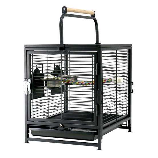 Cage transport oiseaux/perroquets 2 en 1