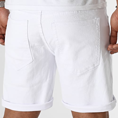 Short Jean Relaxed 0214 Blanc