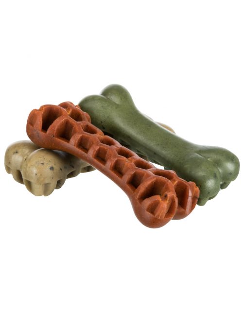 Trixie Denta Fun Veggie Honey Comb Bone - Hondensnacks - 12 cm 58 g