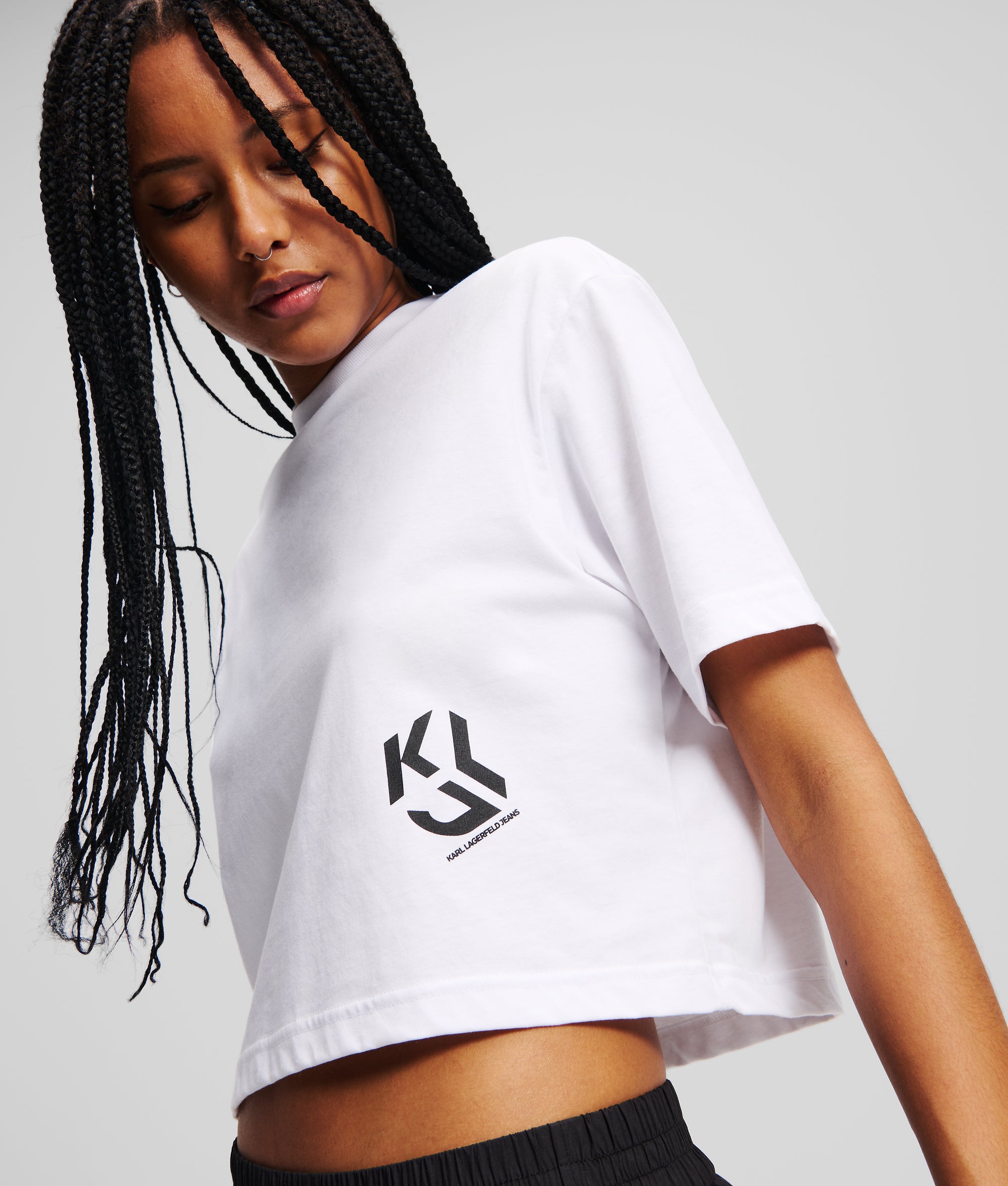 MONOGRAM CROPPED T-SHIRT