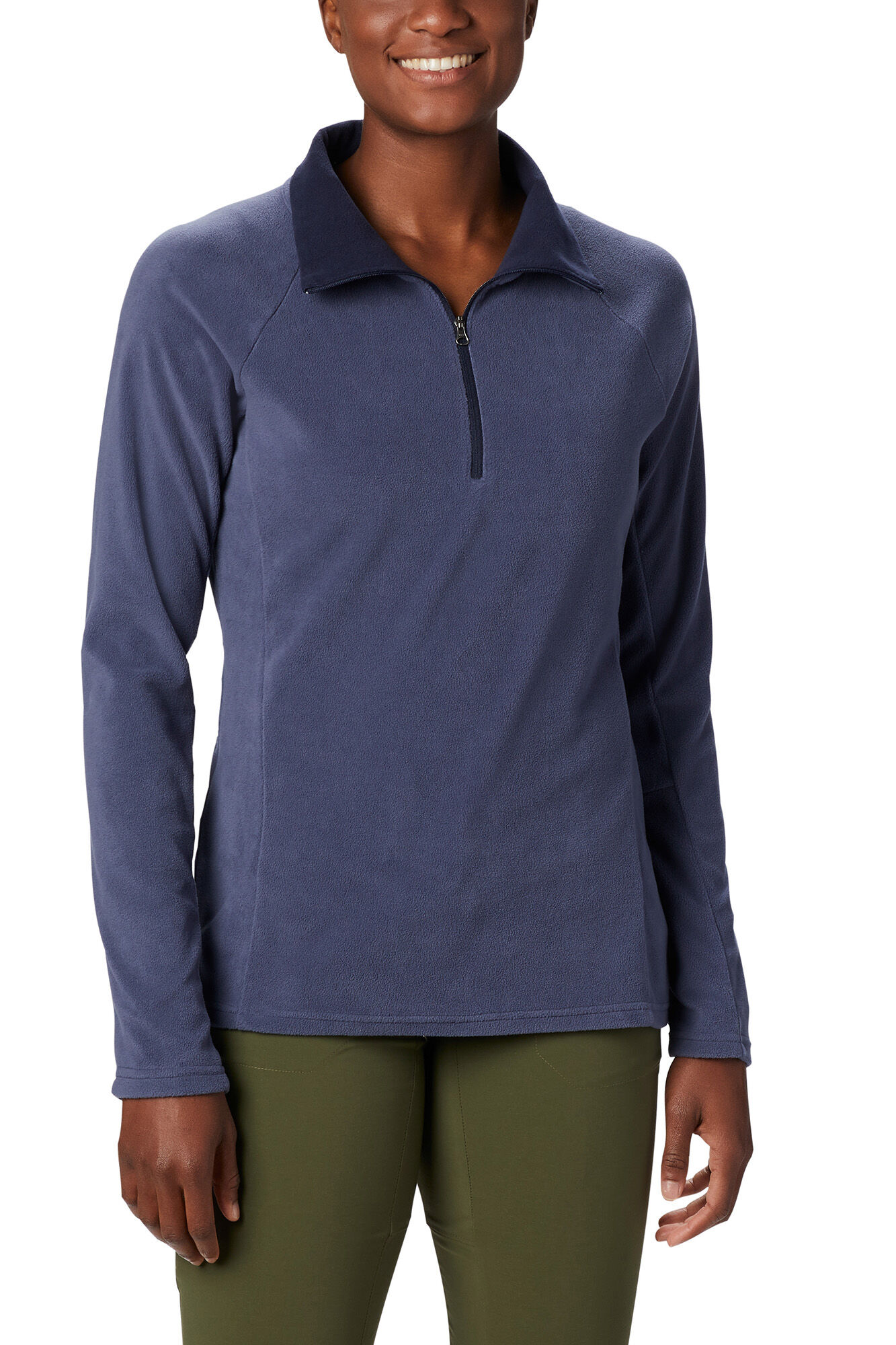 Casaco de lã polar Columbia Glacial™ IV com meio zíper para mulheres - Azul