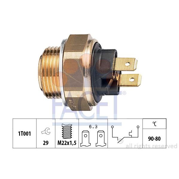 Facet Interruptor de Temperatura, Ventilador D - 7.5002