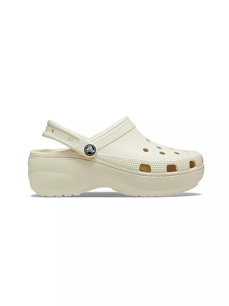 CROCS Pantoletten CLASSIC PLATFORM CLOG creme