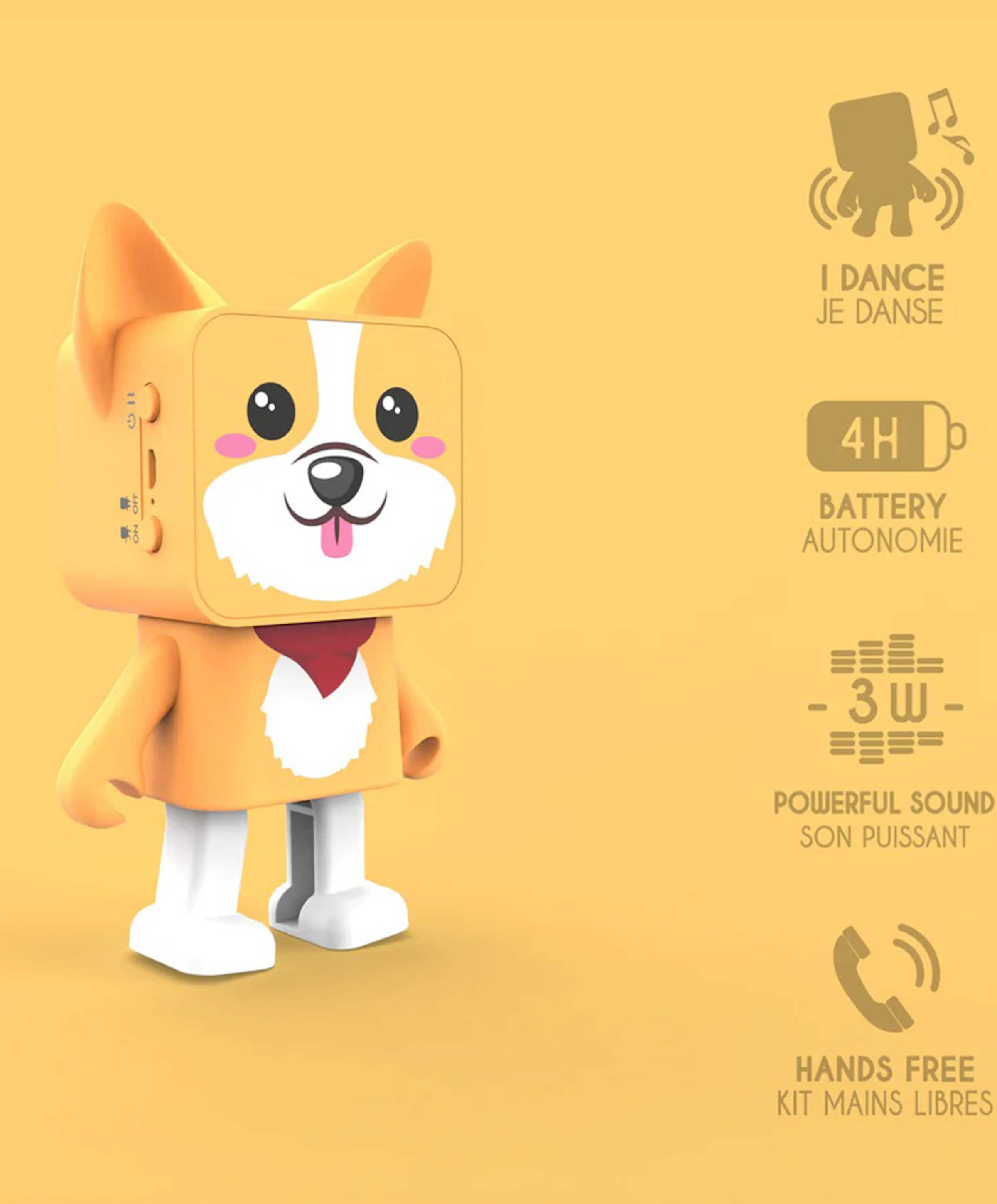 Mobility on Board Dancing Corgi - bluetooth speaker