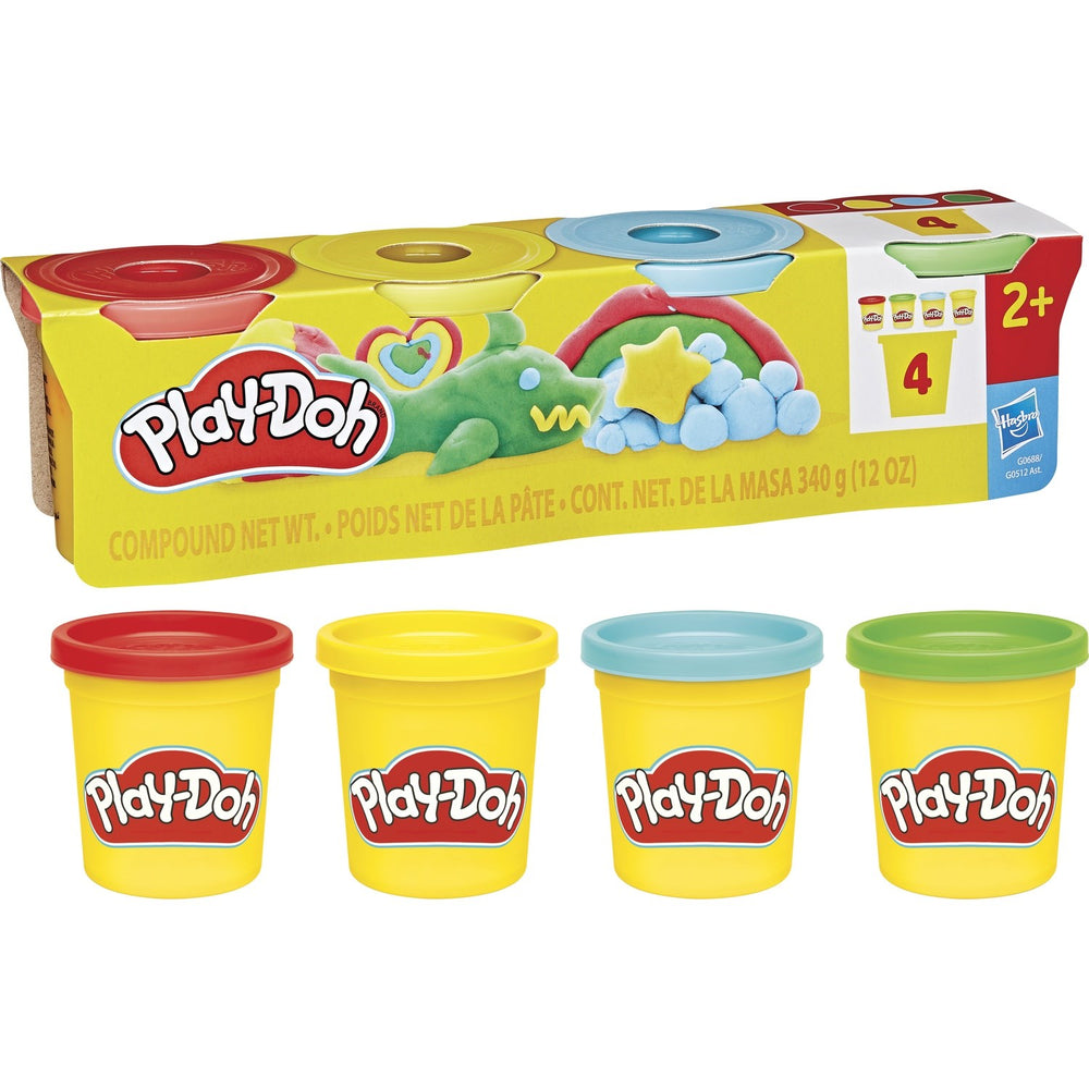 Køb Play-Doh 4 Pakke 340 G Klassisk
