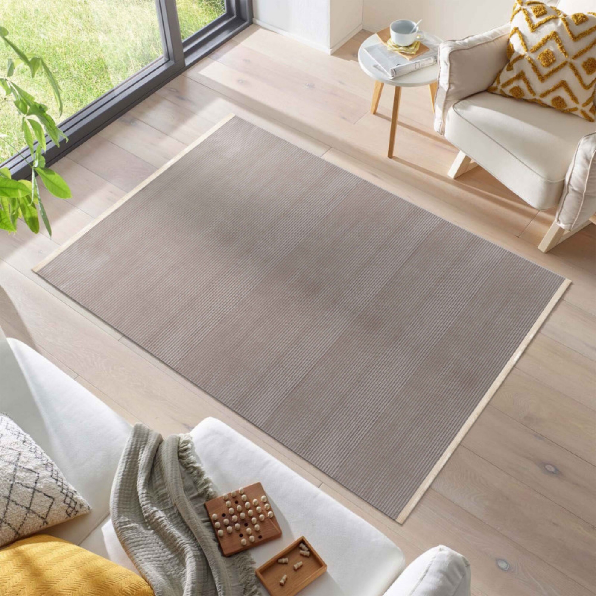 Teppich skandinavische stil, superweich, kurzflor, hoch-tief effekt, Waschbar