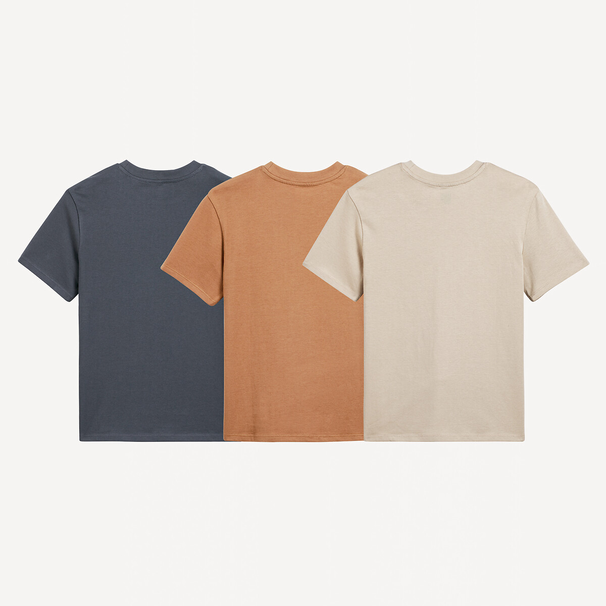 COLEÇÃO LA REDOUTE<br>Conjunto de 3 camisetas de gola redonda