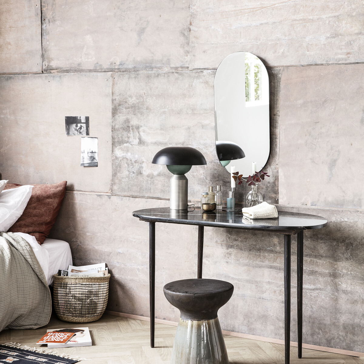 House Doctor - Spejl - Walls - Oval - Klar - 70X35 CM