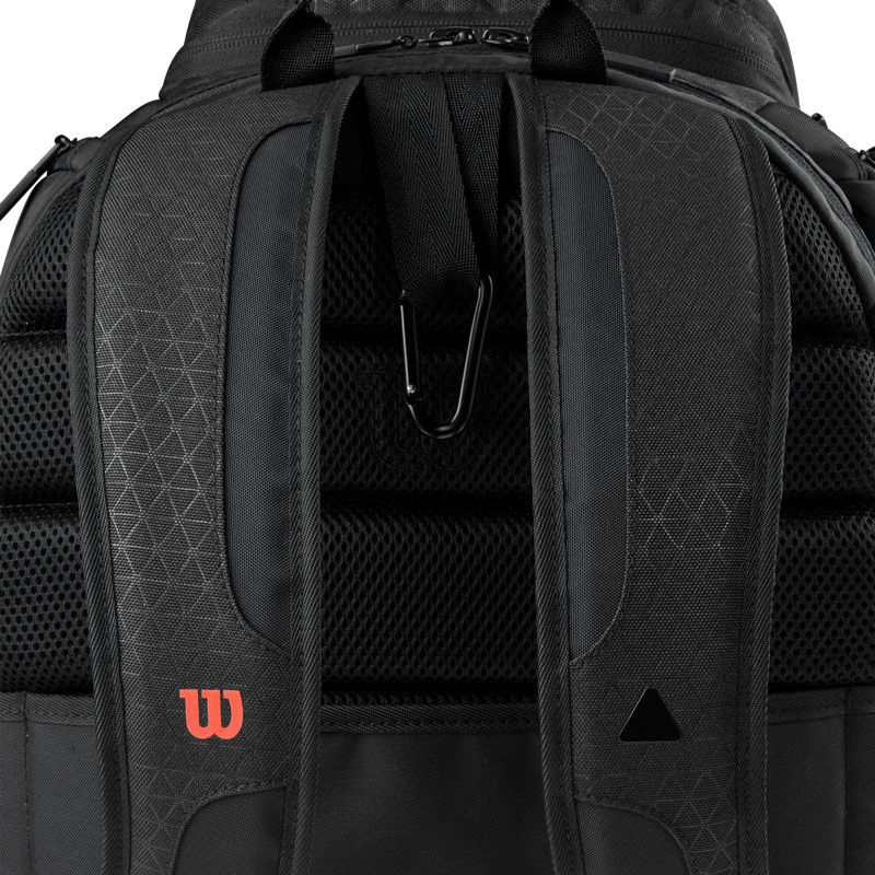 Sac à dos de tennis Wilson backpack Clash V3 noir et rouge