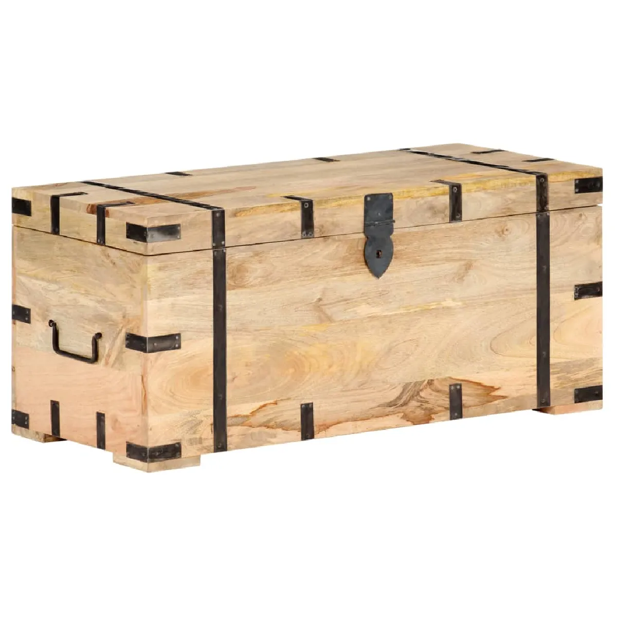 vidaXL Coffre - Bois solide de manguier