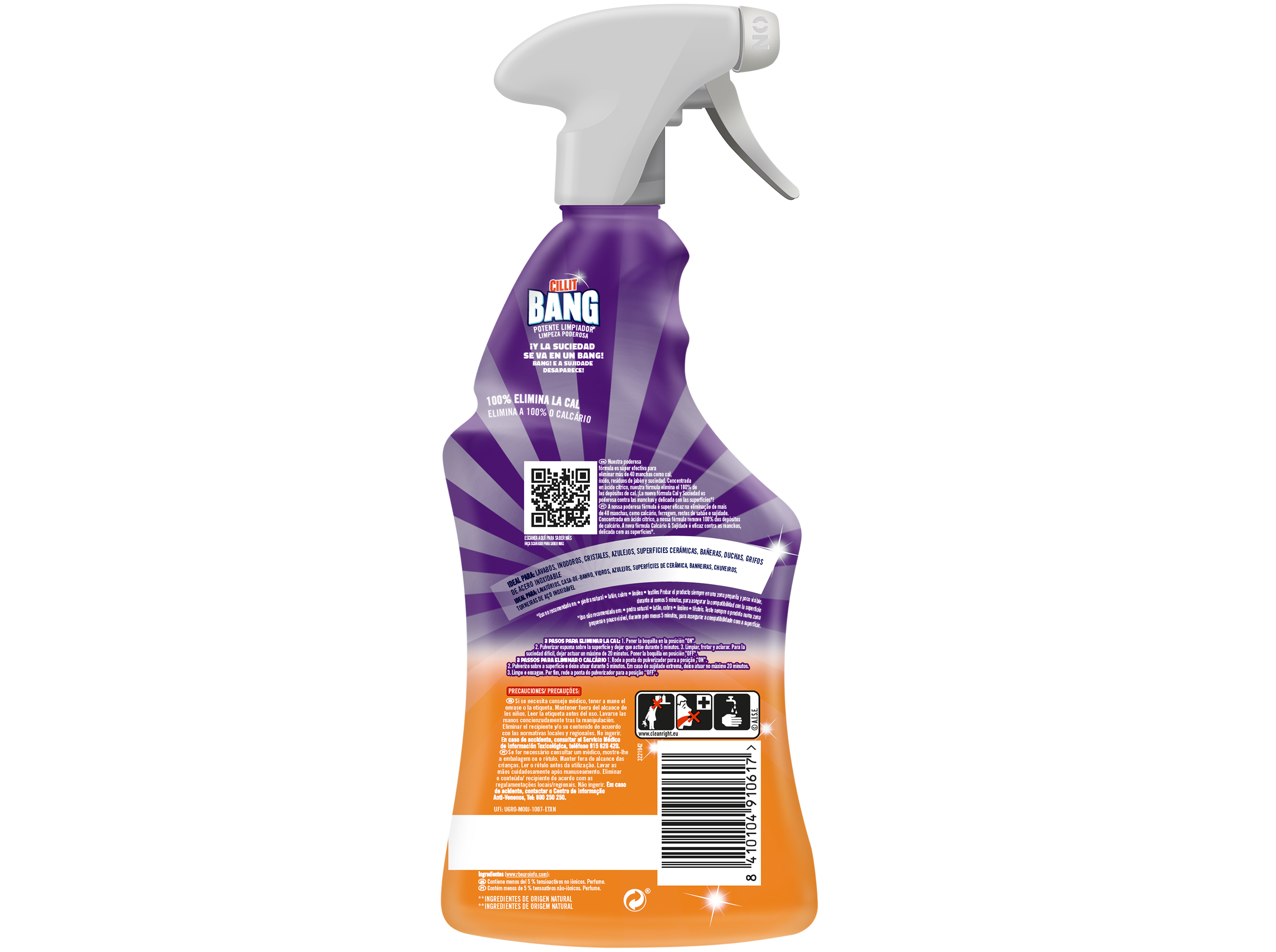 LIMPA MULTISUPERFÍCIES CILLIT BANG CALCÁRIO E SUJIDADE 500ML