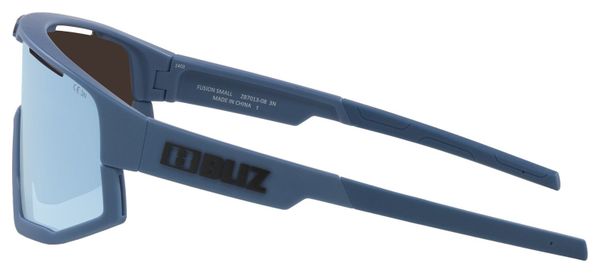 Lunettes Bliz Fusion Small Bleu Mat - Ecran Miroir Bleu glacier