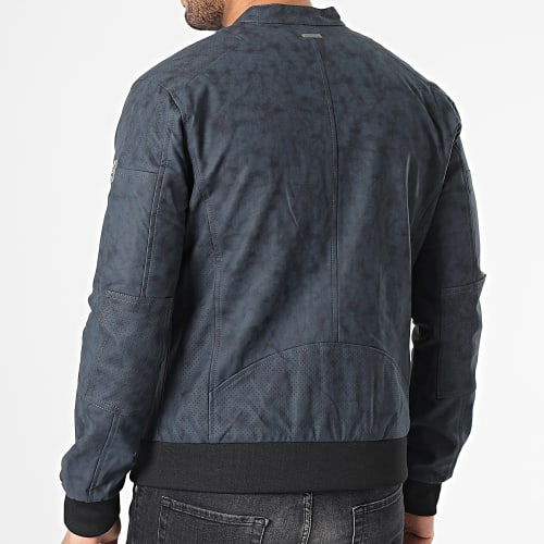 Veste Biker Nino Bleu Marine