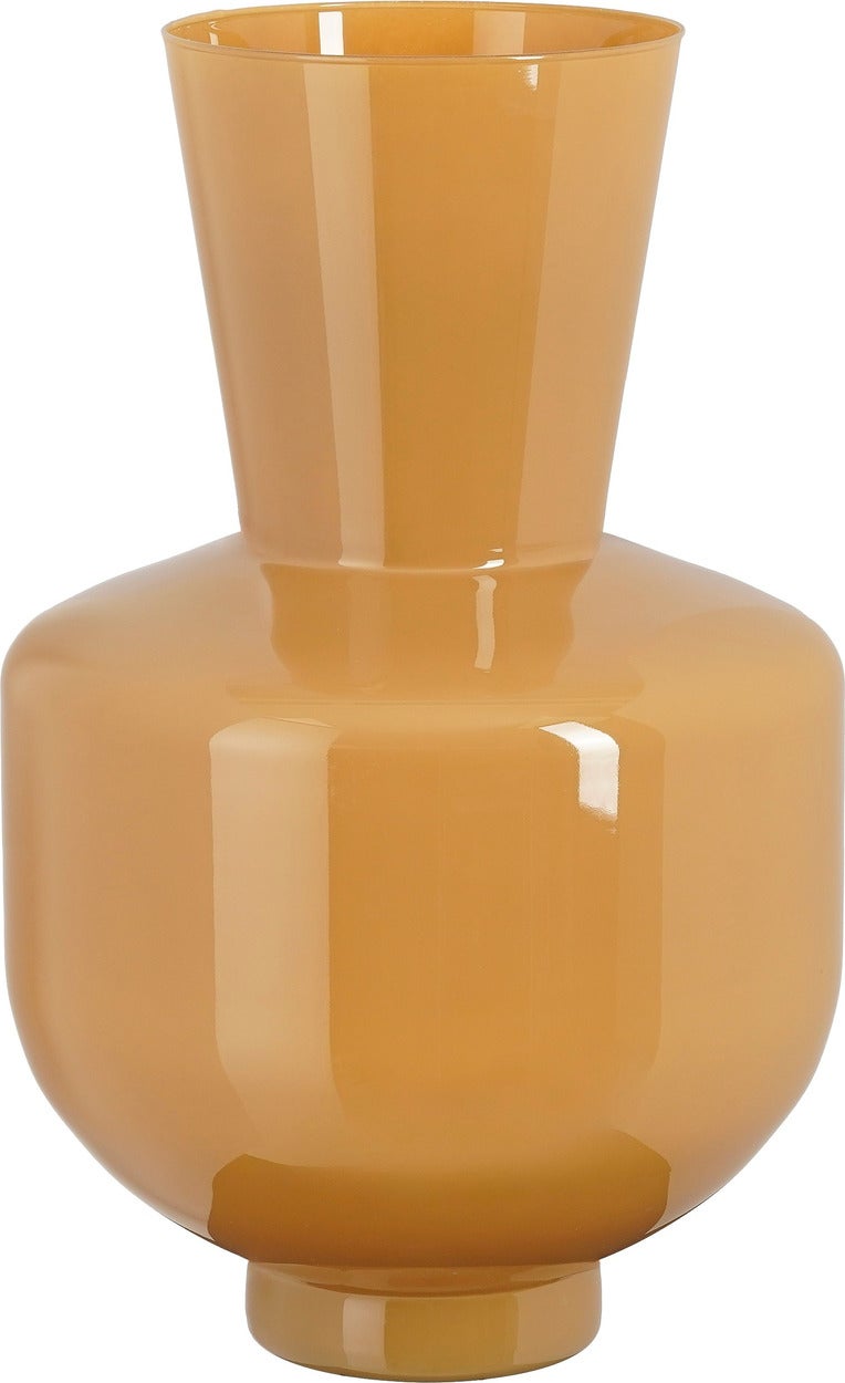 Mica Decorations vaas Judy beige / oranje D 28 H 45 cm