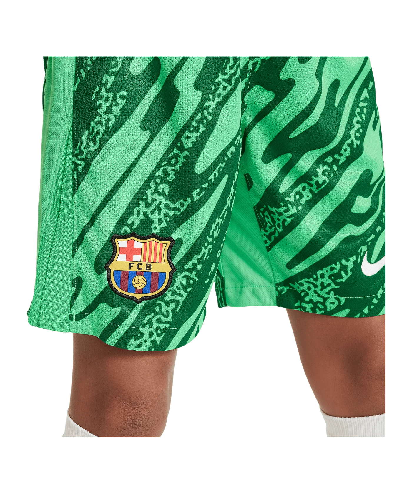 Nike FC Barcelona Torwartshort 2024/2025 Kids Grün F329