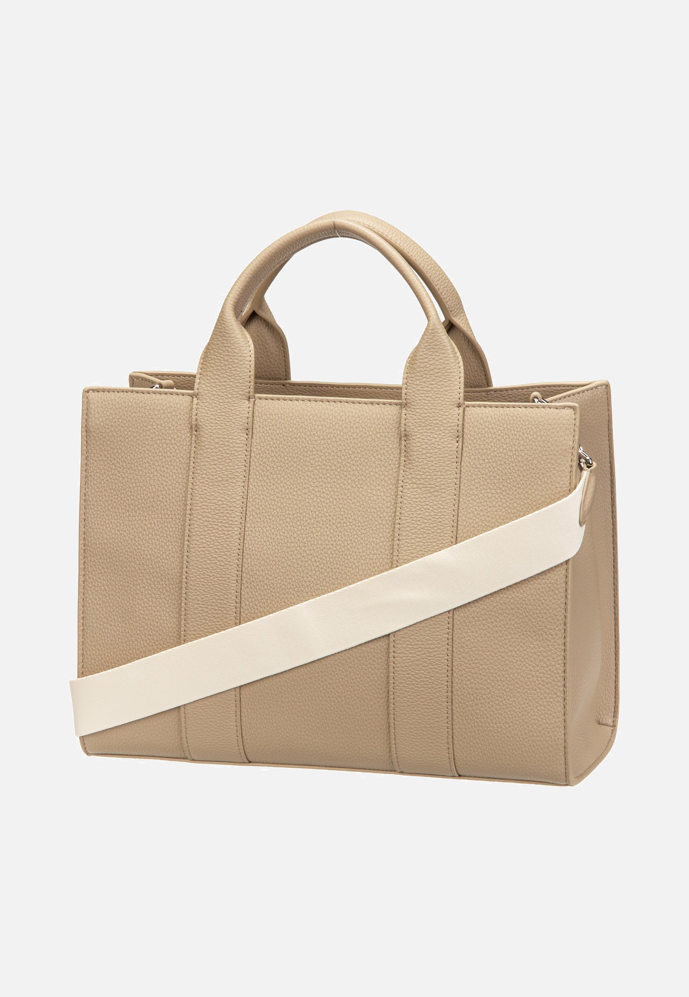K/RSG MD Square Tote Peb Emb Nougat - Tote Bag