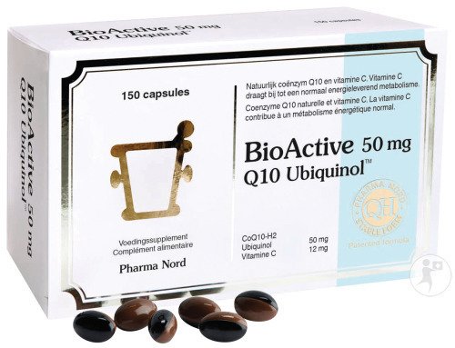 Pharma Nord BioActive Q10 50mg Ubiquinol Énergie 150 Gélules