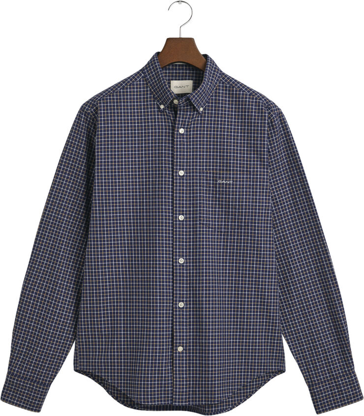 Gant REG JASPE TATTERSALL SHIRT Persian blue
