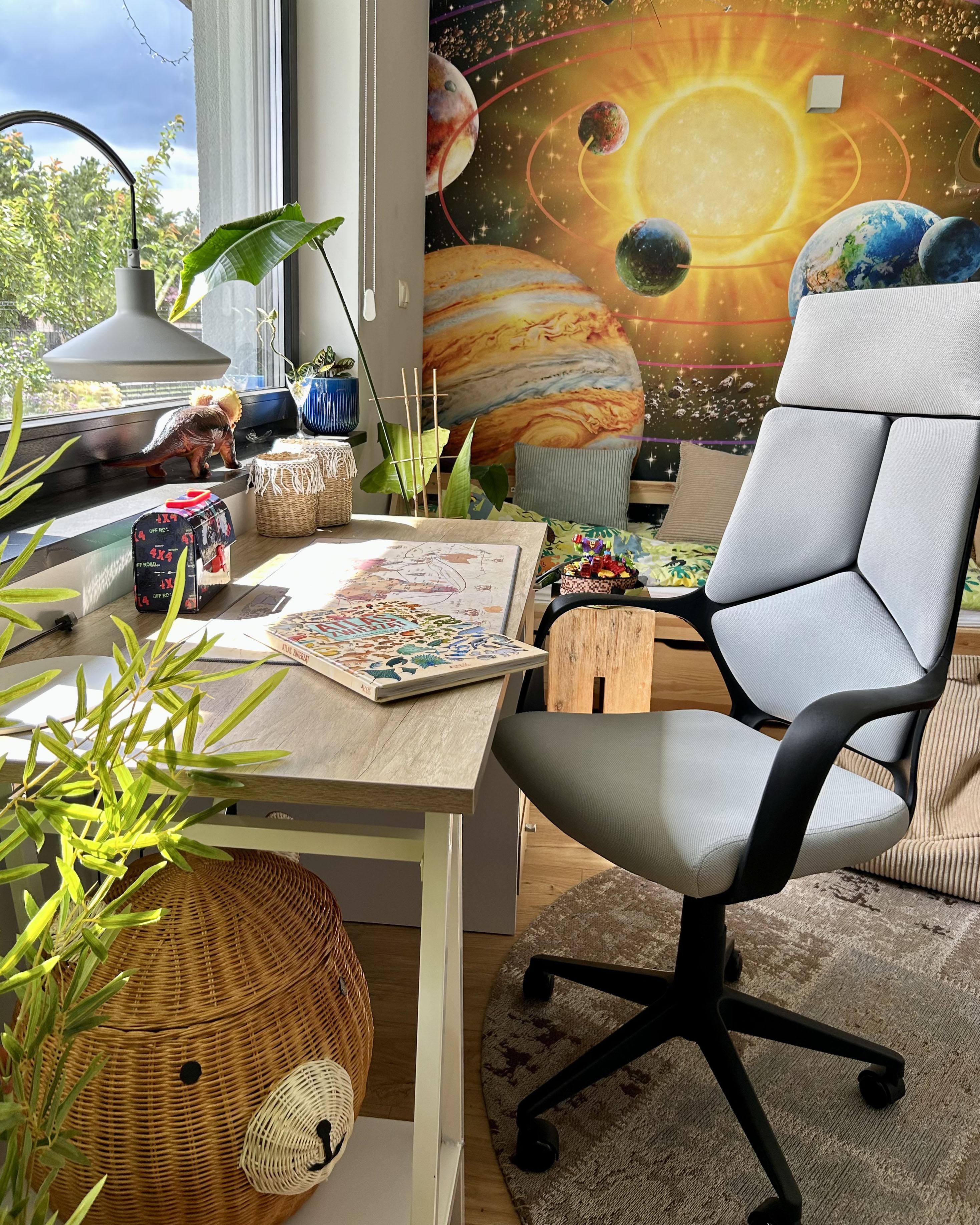 Bureau HEBER Bruin/wit 140 cm 60 cm met lades