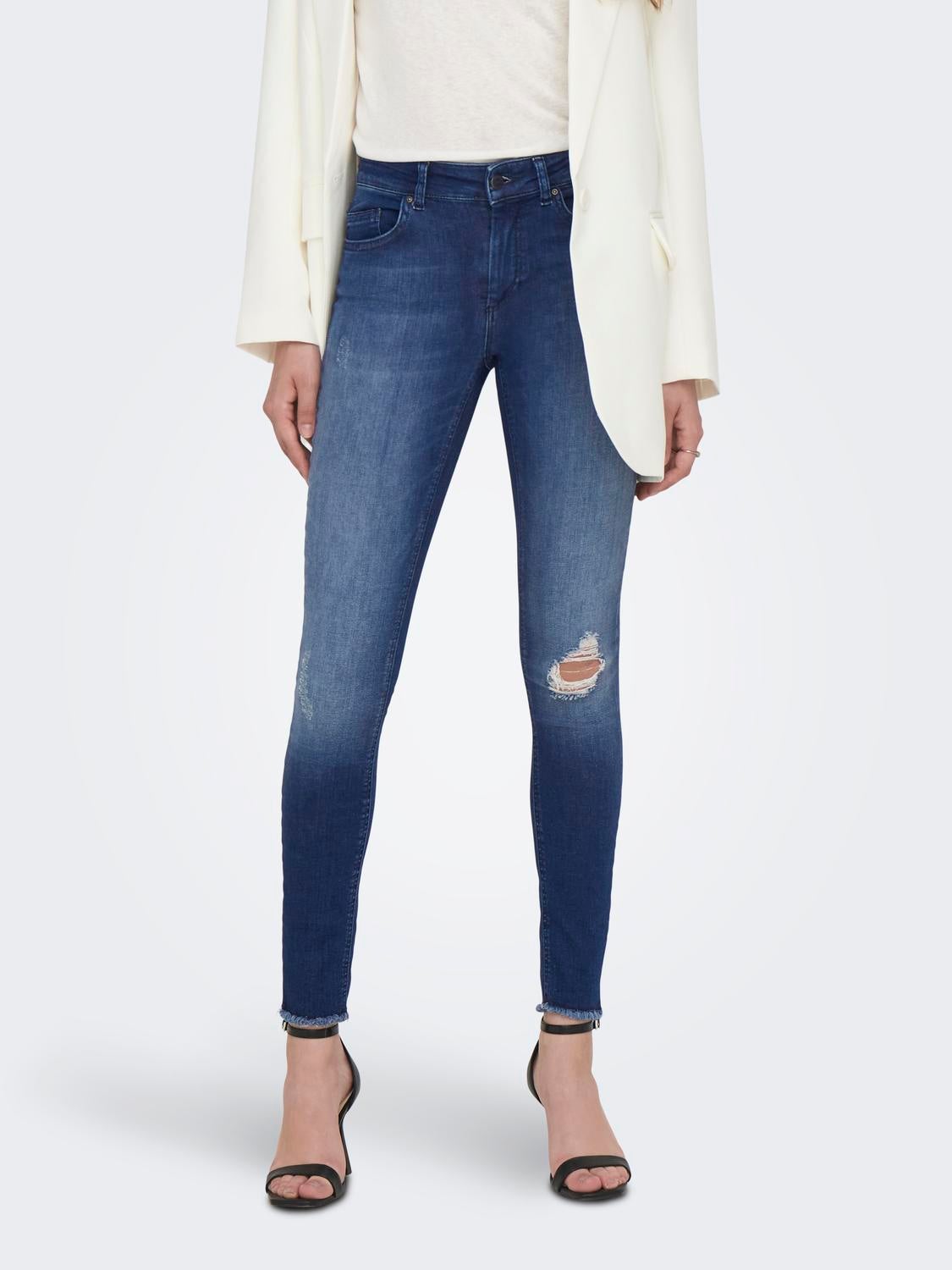 ONLBLUSH Mittlere Taille Skinny Fit Jeans Medium Blue Denim