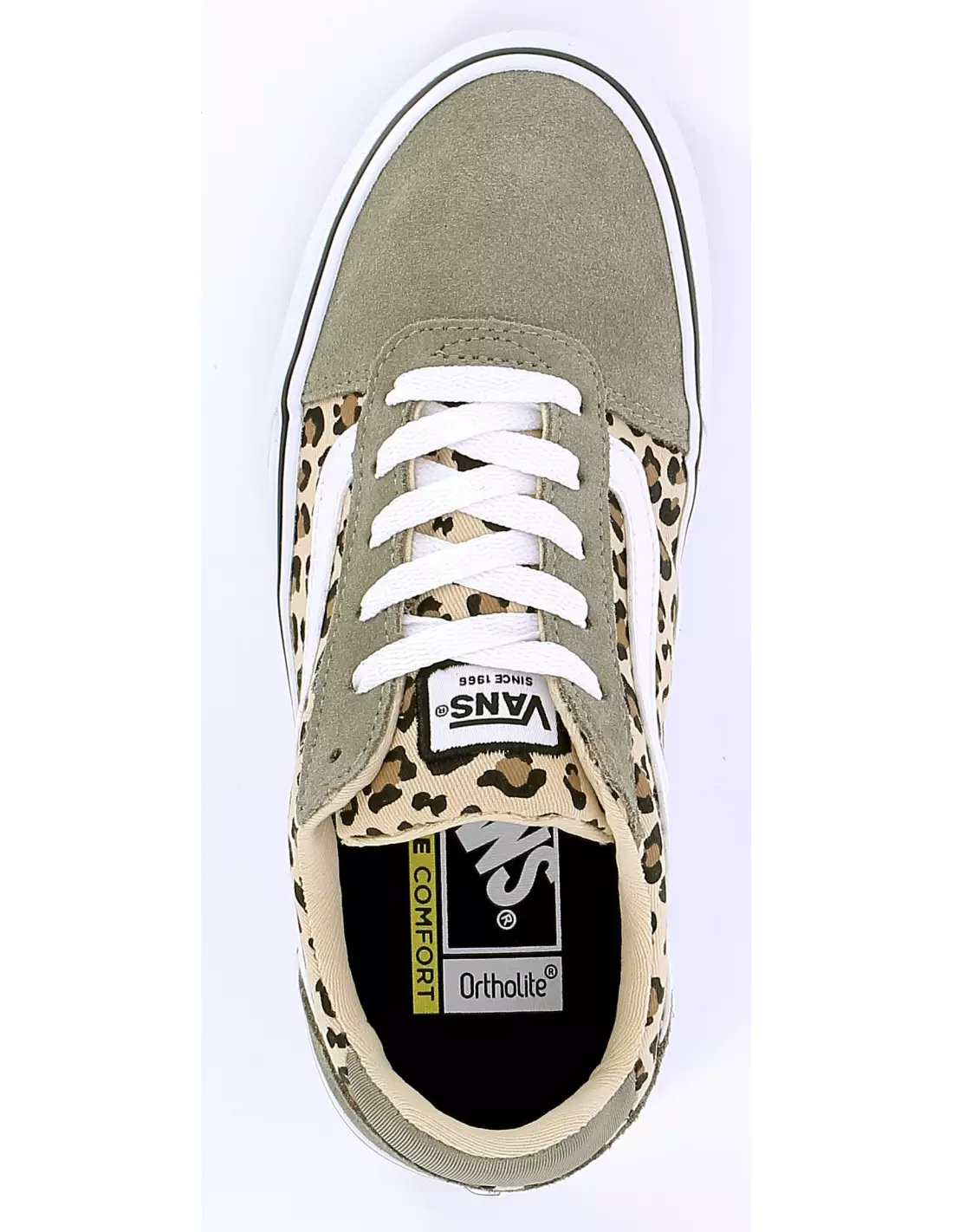 VANS WARD DELUXE ANIMAL TWILL - Baskets BROWN/WHITE