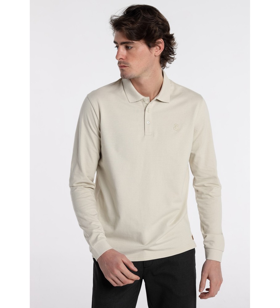 Camisa polo básica de manga comprida Bendorff marrom