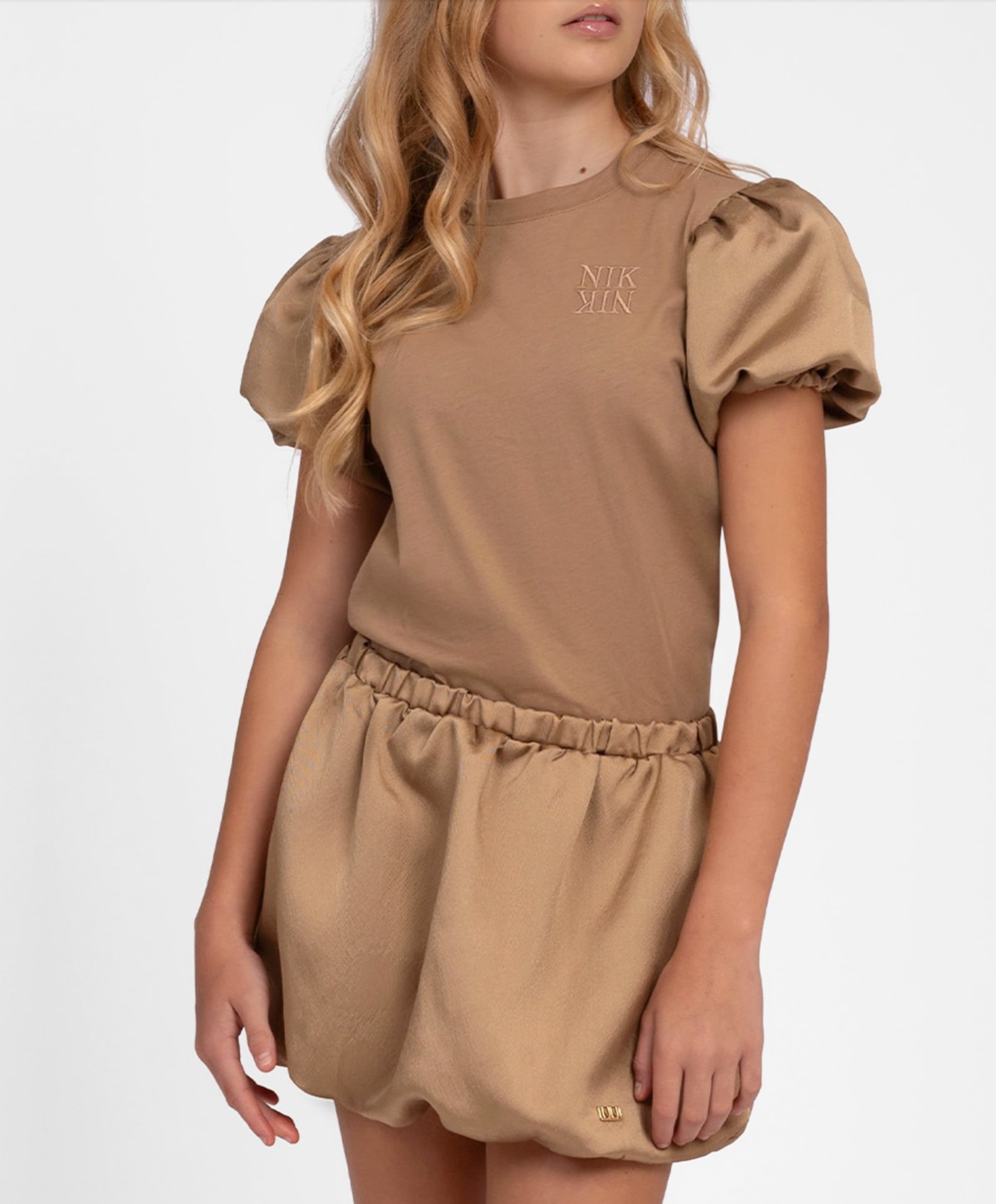 NIK & NIK Meisjes T-shirt bruin