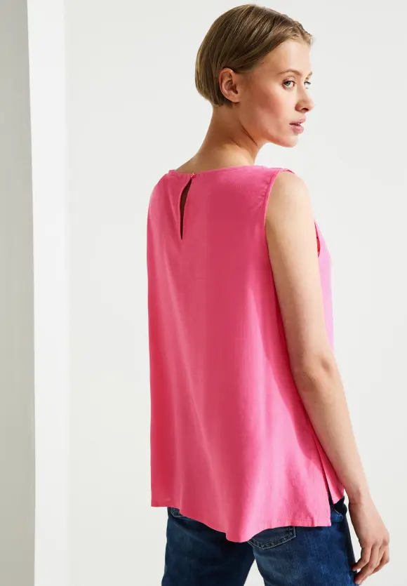 Blusentop mit Stickerei - berry rose